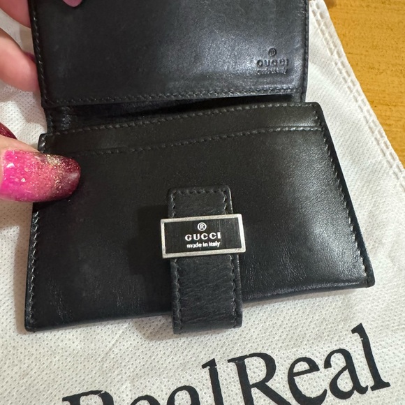 Gucci Black Leather vintage Wallet - Picture 3 of 6
